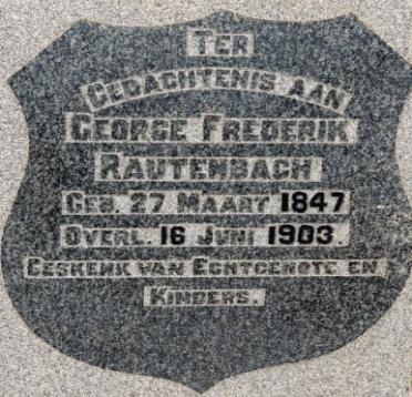 RAUTENBACH George Frederik 1847-1903