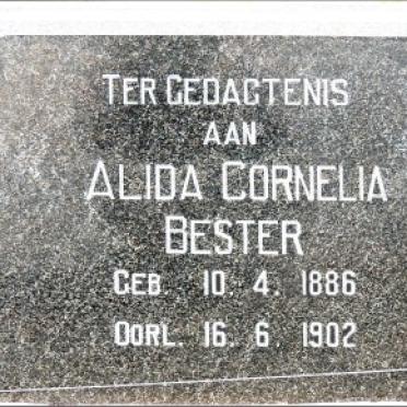 BESTER Alida Cornelia 1886-1902