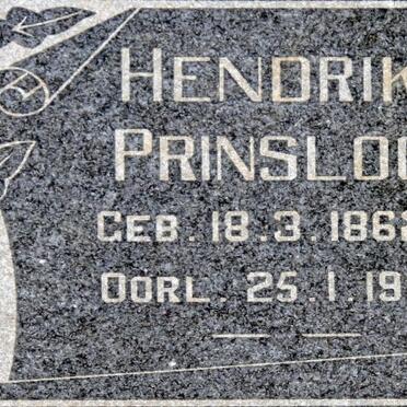 PRINSLOO Hendrik F. 1862-1917  