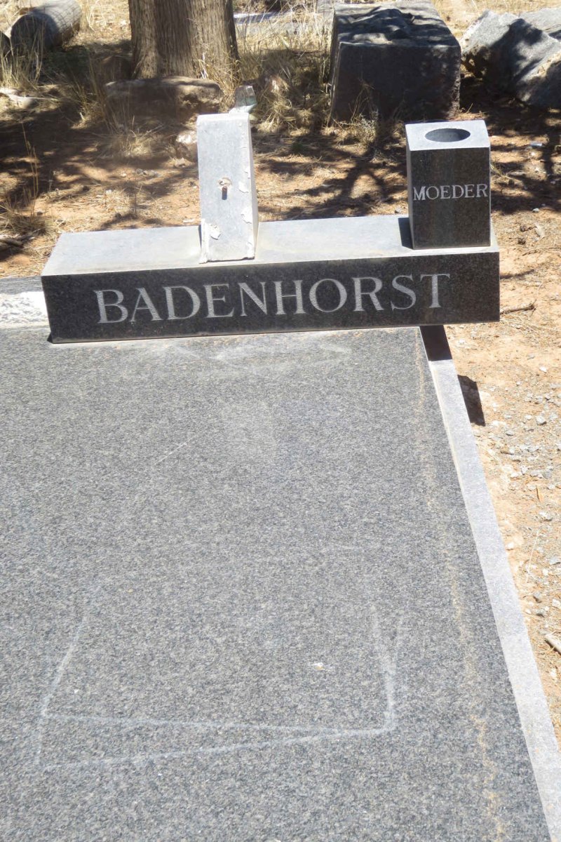 BADENHORST Johanna Hendrina nee DU PREEZ 1889-1979