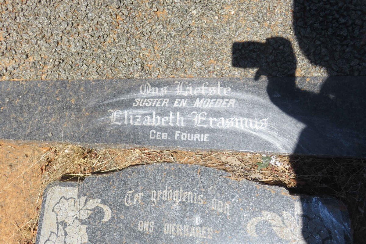 FOURIE Hendrik &amp; Johanna WEIDEMAN :: ERASMUS Elizabeth nee FOURIE