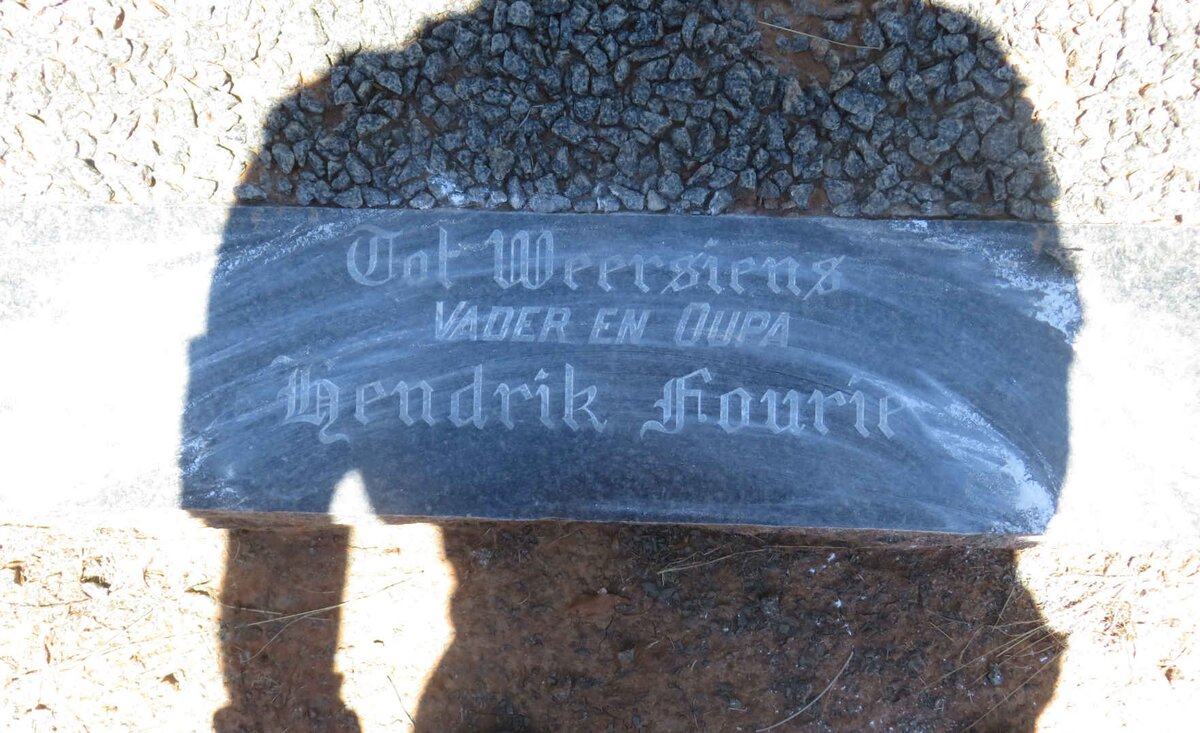 FOURIE Hendrik &amp; Johanna WEIDEMAN :: ERASMUS Elizabeth nee FOURIE