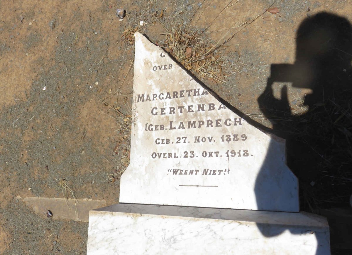 GERTENBACH Johannes Diedelof 1886-1918 &amp; Margaretha Isabella LAMPRECHT 1889-1918