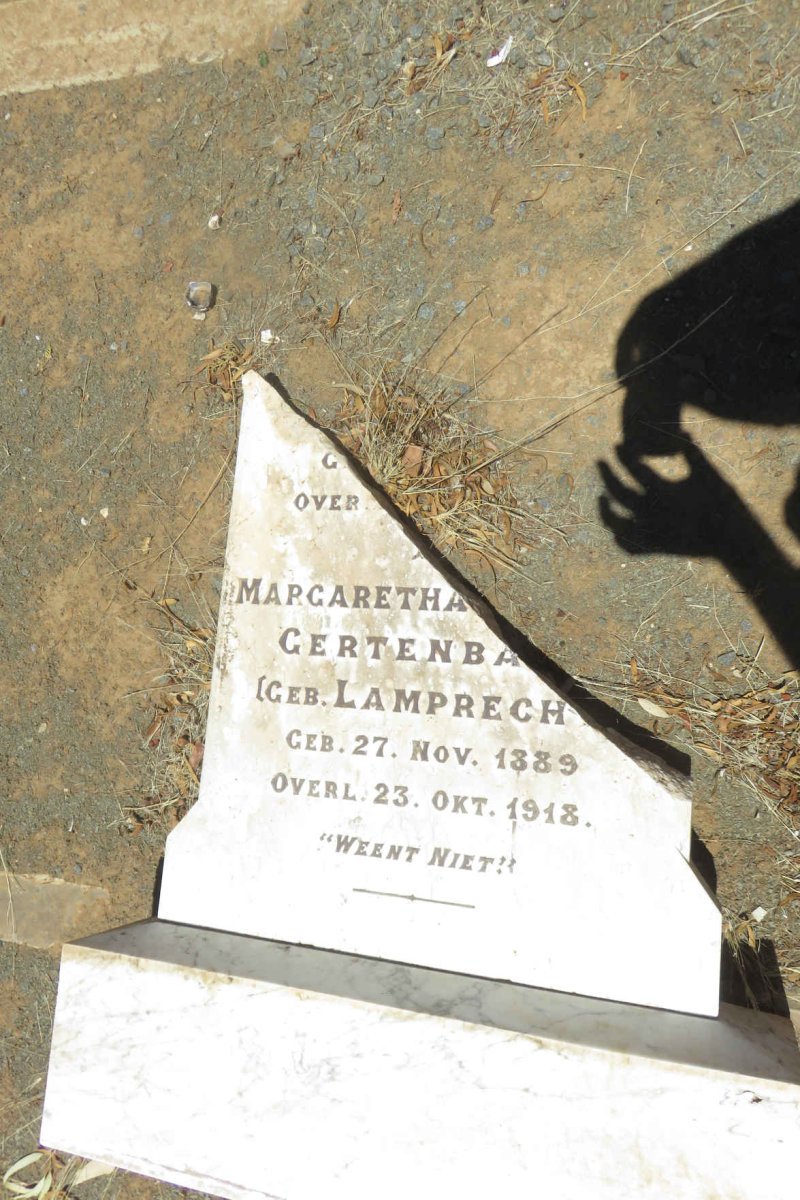 GERTENBACH Johannes Diedelof 1886-1918 &amp; Margaretha Isabella LAMPRECHT 1889-1918