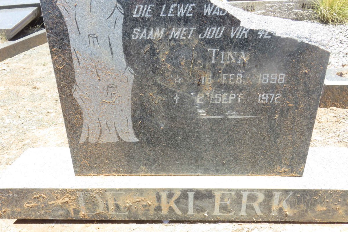 KLERK Daan, de &amp; Tina 1898-1972