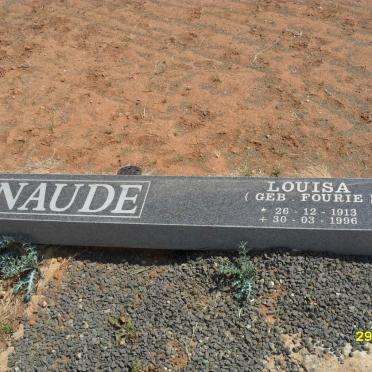 NAUDE Daniel 1921- &amp; Louisa FOURIE 1913-1996