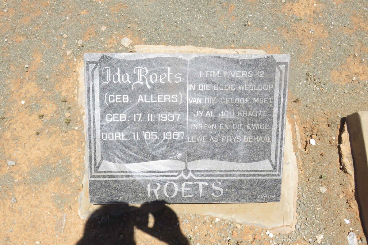 ROETS Ida nee ALLERS 1937-1987