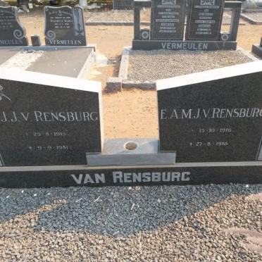 RENSBURG N.J., J. van 1915-1981 &amp; E.A.M. 1916-1985