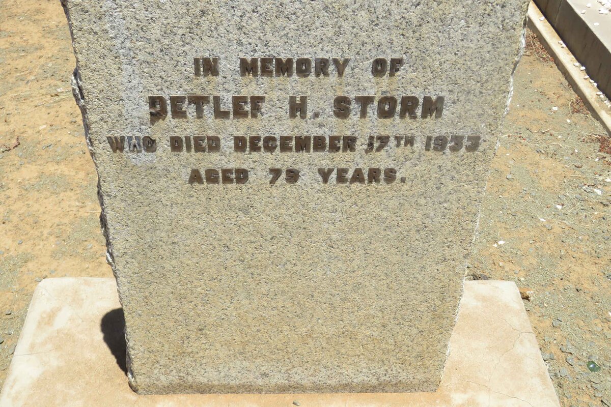 STORM Detlef H. -1933