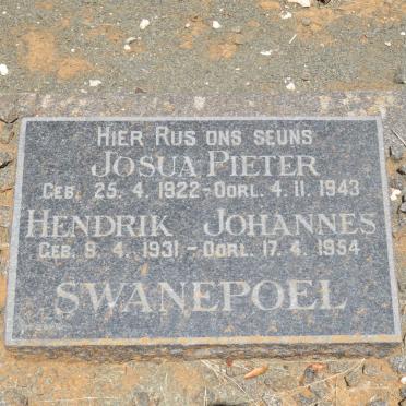 SWANEPOEL Josua Pieter 1922-1943 :: SWANEPOEL Hendrik Johanes 1931-1954