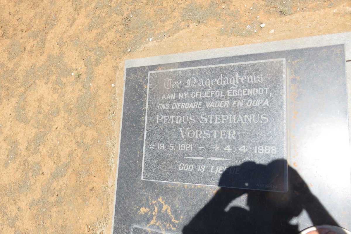 VORSTER Petrus Stephanus 1921-1988