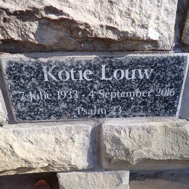 LOUW Kotie 1933-2016