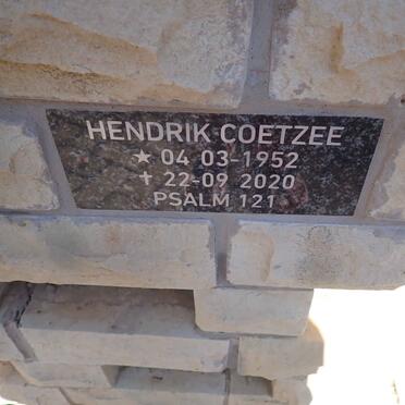 COETZEE Hendrik 1952-2020