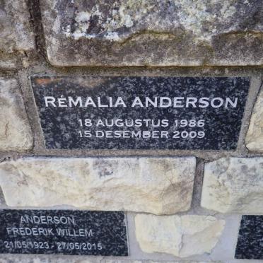 ANDERSON Remalia 1986-2009