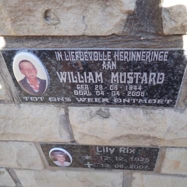 MUSTARD William 1944-2008