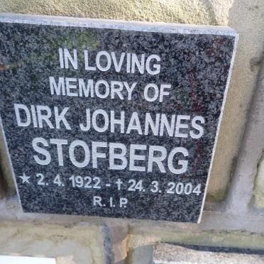 STOFBERG Dirk Johannes 1922-2004