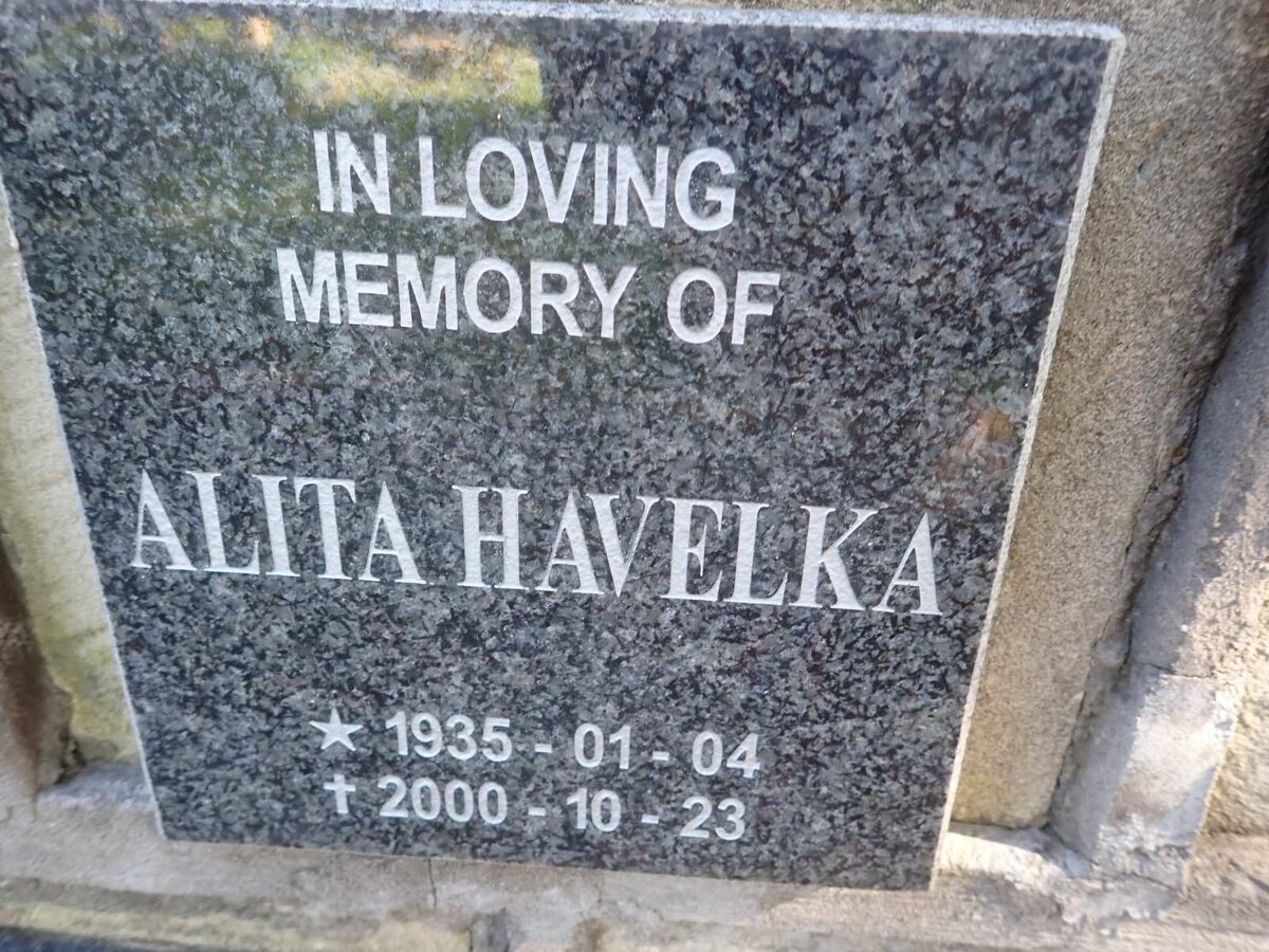 HAVELKA Alita 1935-2000