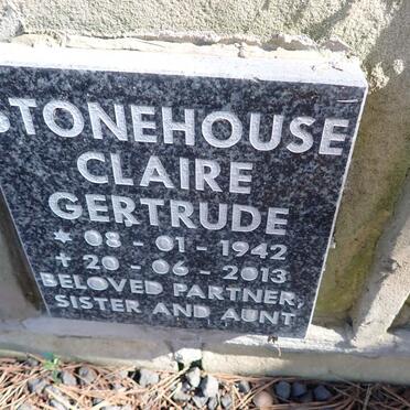 STONEHOUSE Clair Gertrude 1942-2013