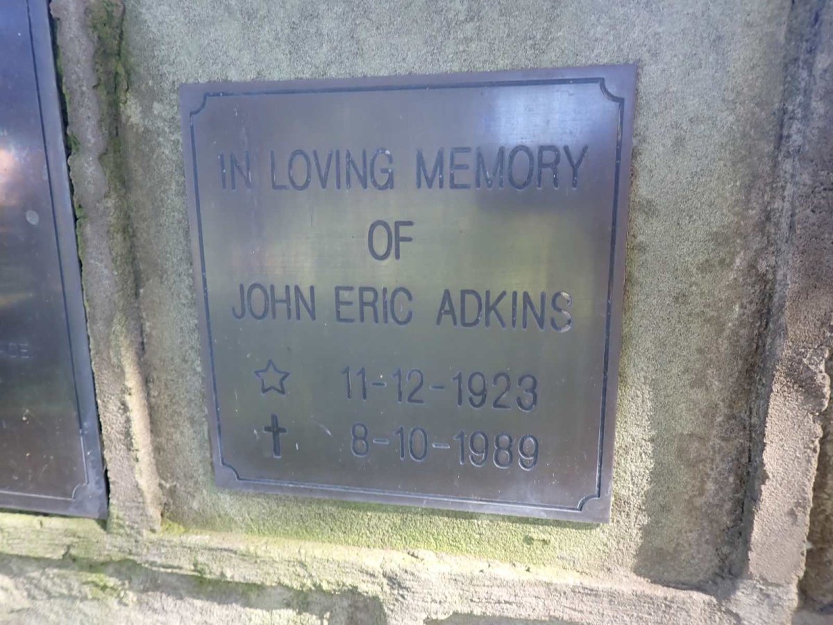 ADKINS John Eric 1923-1989