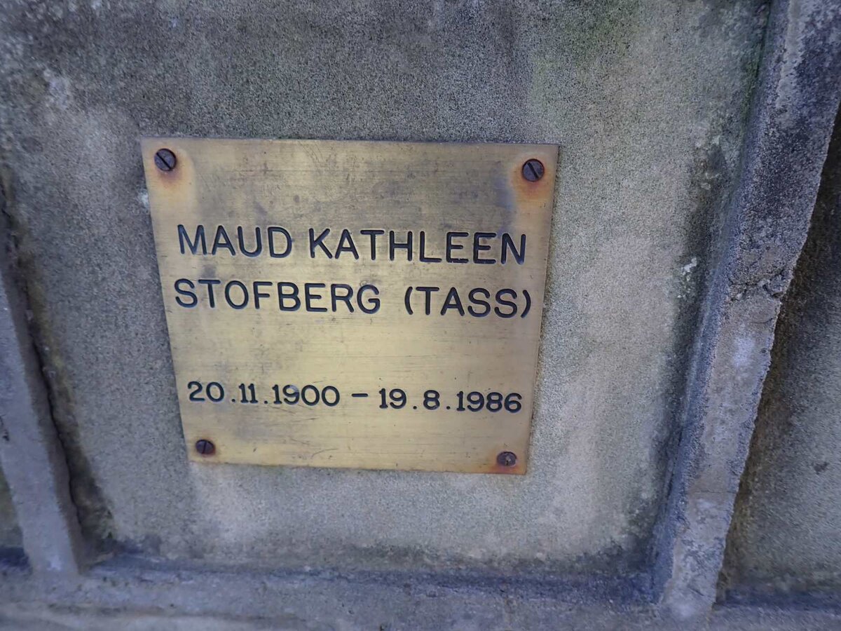 STOFBERG Maud Kathleen 1900-1986
