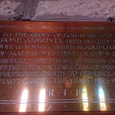 LEGGATT Rose Augusta -1919