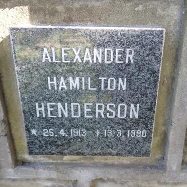 HENDERSON Alexander Hamilton 1913-1990