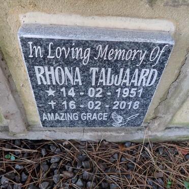 TALJAARD Rhona 1951-2018