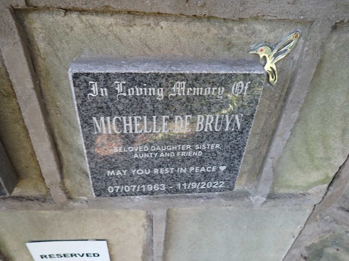 BRUYN Michelle, de 1963-2022