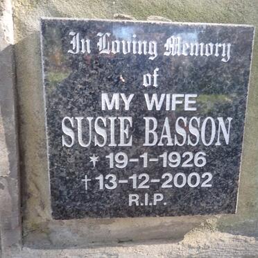 BASSON Susie 1926-2002