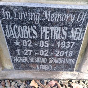 NEL Jacobus Petrus 1937-2018