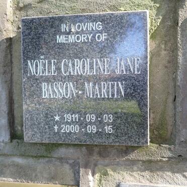 MARTIN Noële Caroline Jane, -BASSON 1911-2000