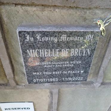 BRUYN Michelle, de 1963-2022