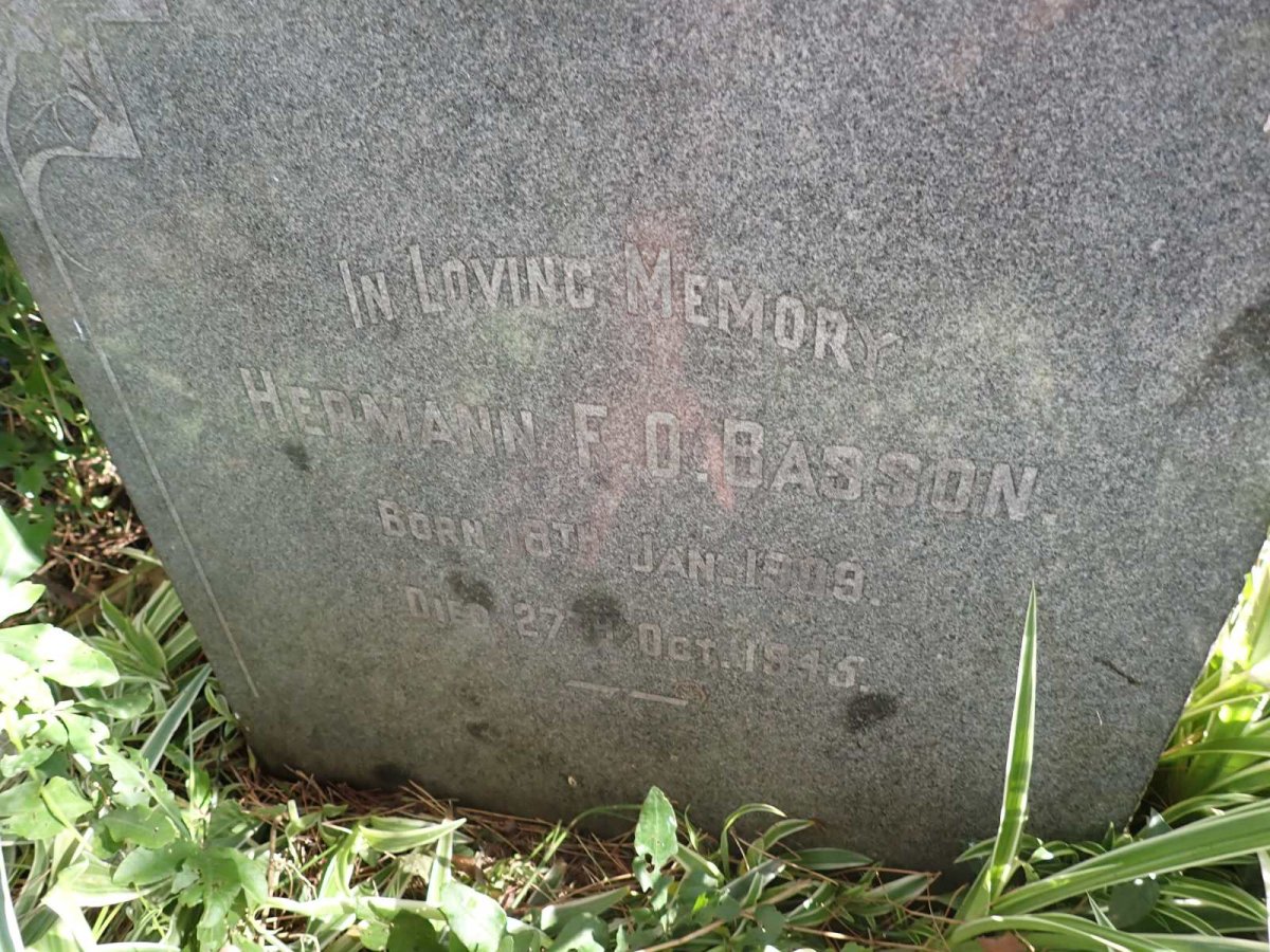 BASSON Hermann F.O. 1909-1945