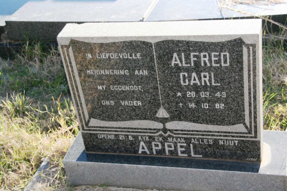 APPEL Alfred Carl 1943-1982