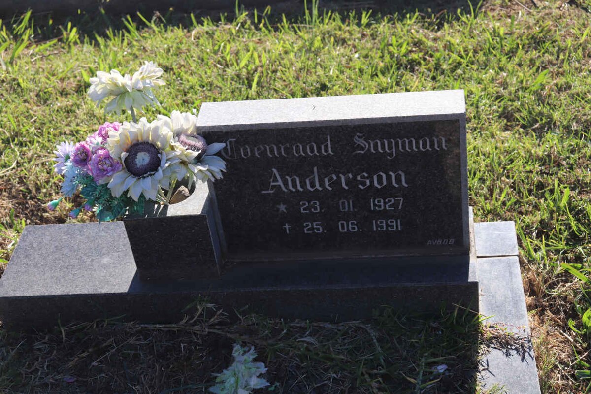 ANDERSON Coenraad Snyman 1927-1991
