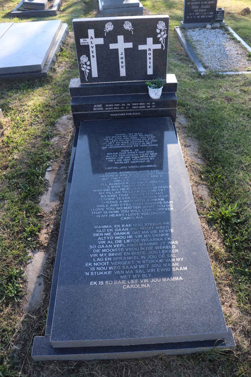 ALVES Jose, da SILVA 1929-2001 & Rosie 1954-2008 _1