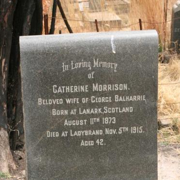 BALHARRIE Catherine nee MORRISON 1873-1915
