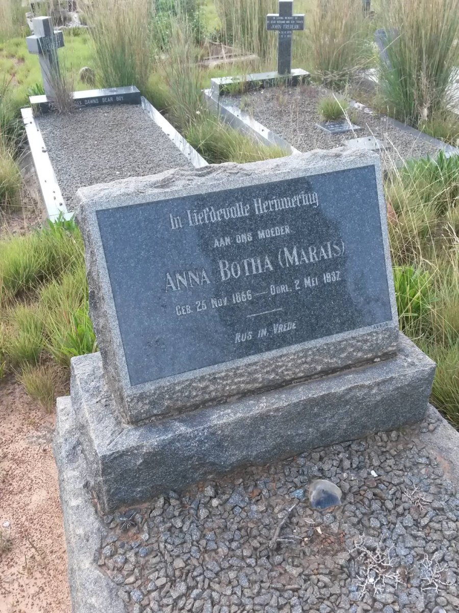 BOTHA Anna nee MARAIS 1868-1937