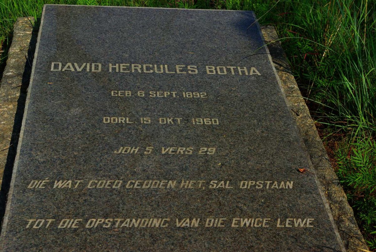 BOTHA David Hercules 1892-1960