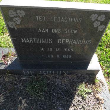 BRUIN Marthinus Gerhardus, de 1969-1989