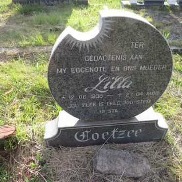 COETZEE Lilla 1938-1988