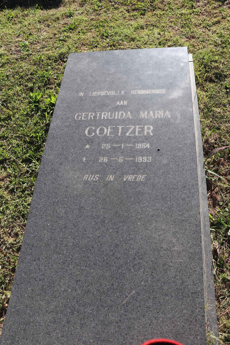 COETZER Gertruida Maria 1964-1993