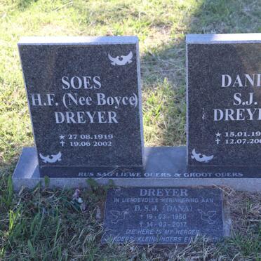 DREYER S.J. 1911-2002 & H.F. BOYCE 1919-2002 :: DREYER D.S.J. 1950-2017