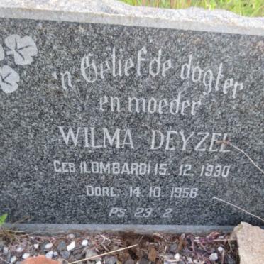 DEYZEL Wilma nee LOMBARD 1930-1956