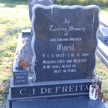 FREITAS Cyril J., de 1973-1991