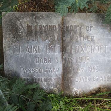 FOXCROFT Elaine Hilda 1906-1952