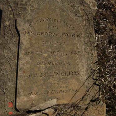 FOURIE Jan George 1845-1885