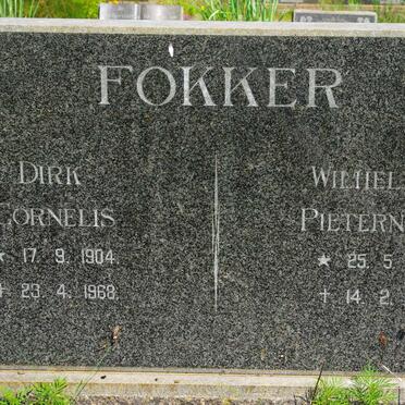 FOKKER Dirk Cornelius 1904-1968 &amp; Wilhelmina Pieternalla 1907-1994
