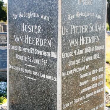 HEERDEN Pieter Schalk, van 1859-1938 & Hester HOFMEYR 1861-1942