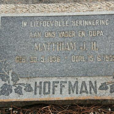 HOFFMAN Matthiam J.H. 1836-1909